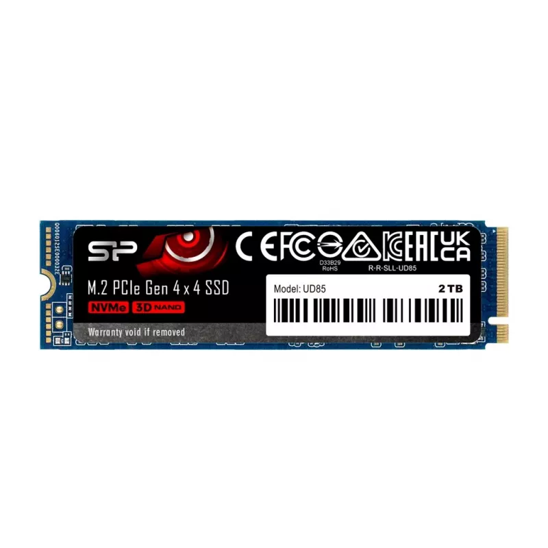 Dysk SSD M.2 Silicon Power 250 GB PCIe 4.0 NVMe UD85 — 2280, odczyt 3300 MB/s, zapis 1300 MB/s