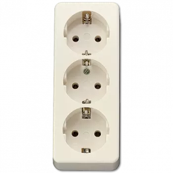 Wtyczka elektryczna typu C JUNG 10S23L Ivory 3P
