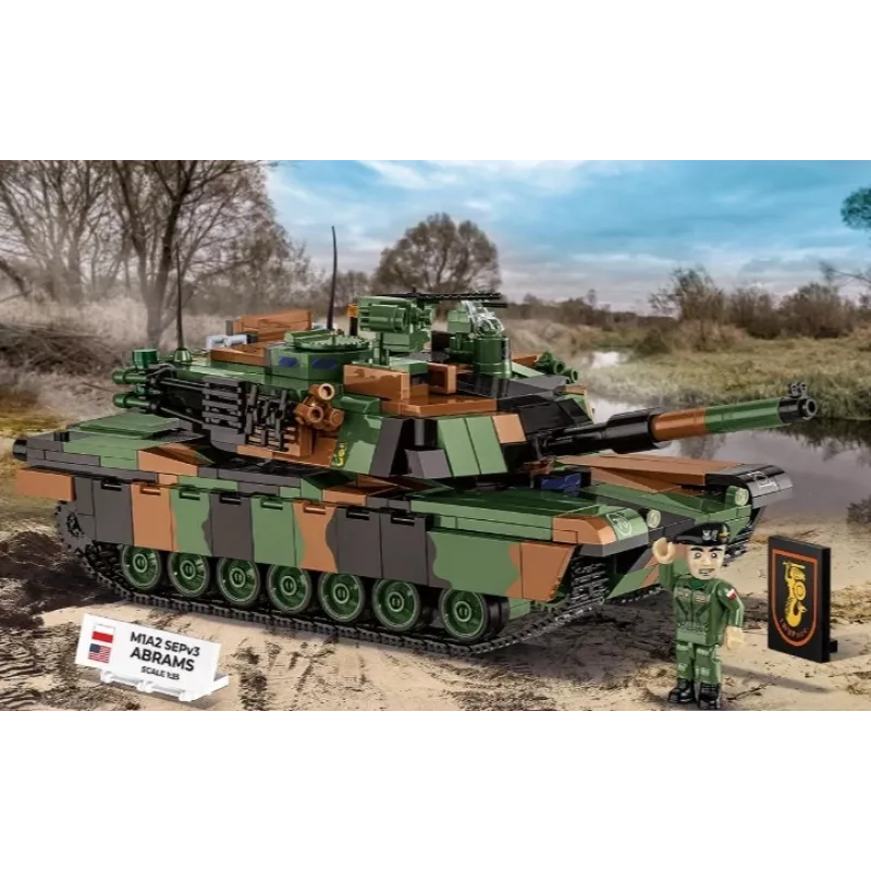 Zestaw konstrukcyjny Cobi M1A2 SEPV3 Abrams model z 1 065 klockami