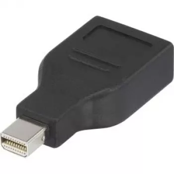 Adapter DisplayPort Renkforce 1391524 — 1x wtyk Mini-DisplayPort na 1x gniazdo DisplayPort, czarny