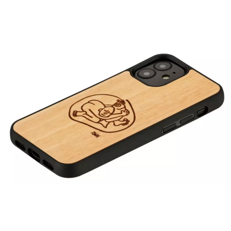 Etui ochronne Man and Wood na iPhone 12 mini — dziecięcy wzór rybki