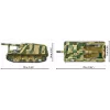 Zestaw konstrukcyjny Cobi Panzehaubitze Hummel 1118 elementów model do składania