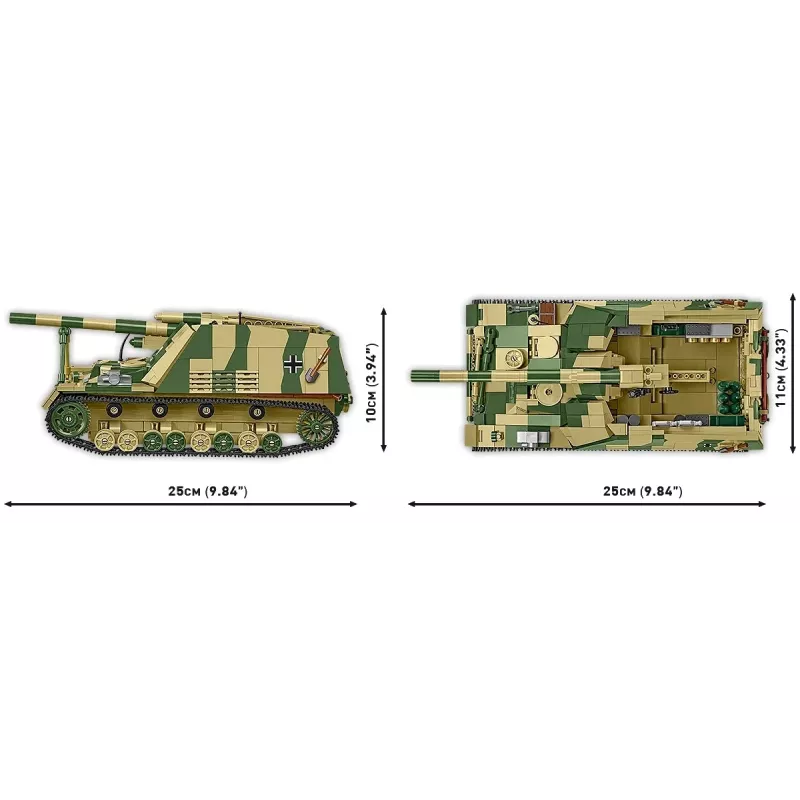 Zestaw konstrukcyjny Cobi Panzehaubitze Hummel 1118 elementów model do składania