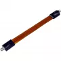 Przepust okienny Wentronic Goobay SAT, wyjątkowo płaski (0,3 mm), brązowo-czarny, 0,2 m - gniazdo F - gniazdo F (11953)
