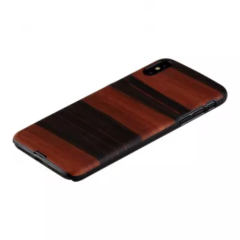 Etui na smartfona man and wood do iPhone XS Max — hebanowa czerń, ochronna twarda tylna obudowa