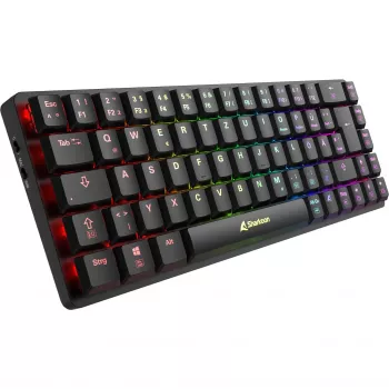 Sharkoon PureWriter W65 Klawiatura Gaming RF Bezprzewodowa QWERTZ Niemiecki Czarny