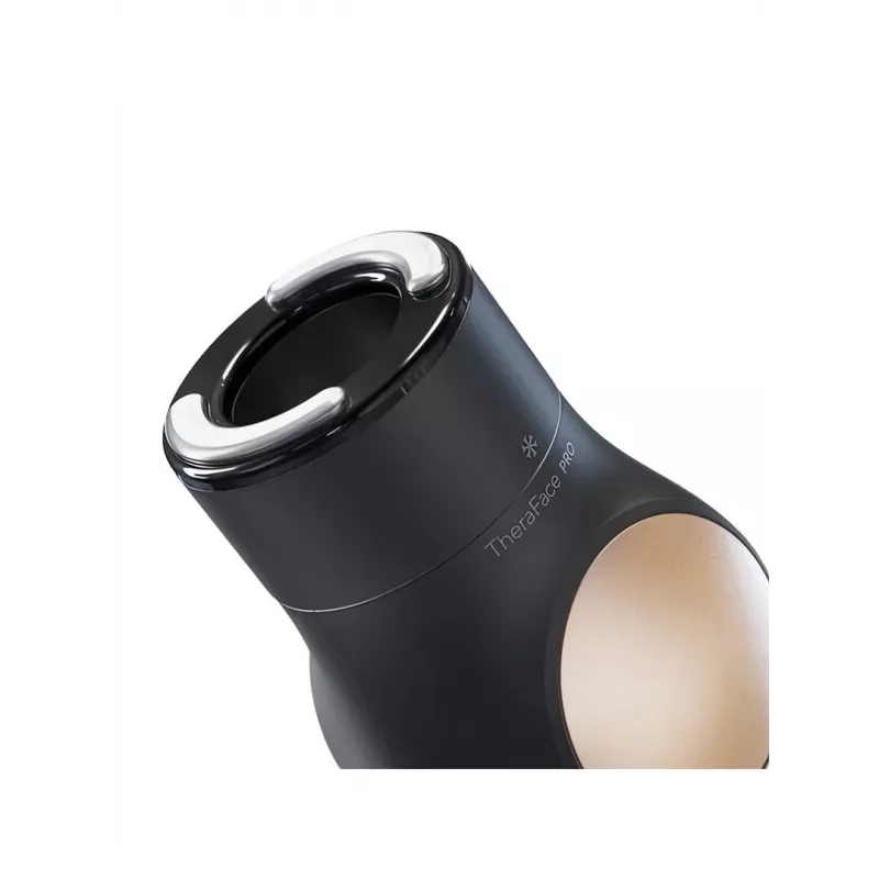 Masażer do twarzy Therabody Theraface Hot & Cold Rings FG Czarny — 67 mm, bezprzewodowy, 2 programy, wyświetlacz OLED