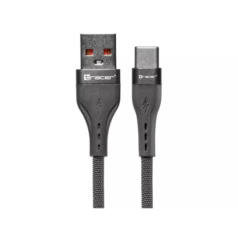 Kabel Tracer 47487 USB A - Type C M/M 1m Szary