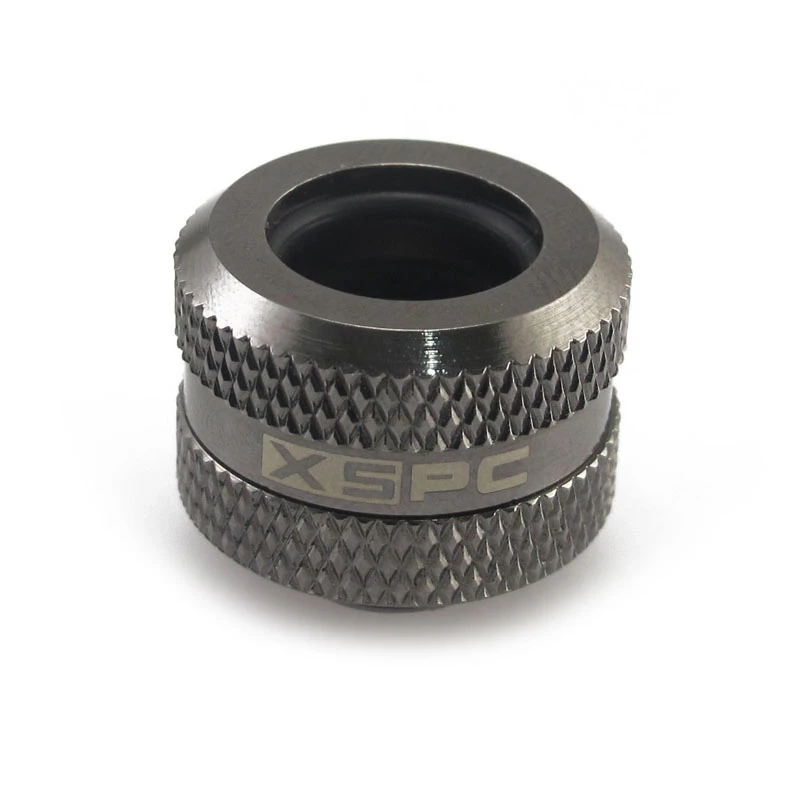 XSPC Connector G1/4 do 14mm Hardtube, czarny chrom - 8 sztuk