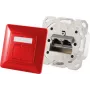 Gniazdo natynkowe 2x RJ-45 ShiverPeaks 74280-R Cat6a 500 MHz metalowe czerwone matowe