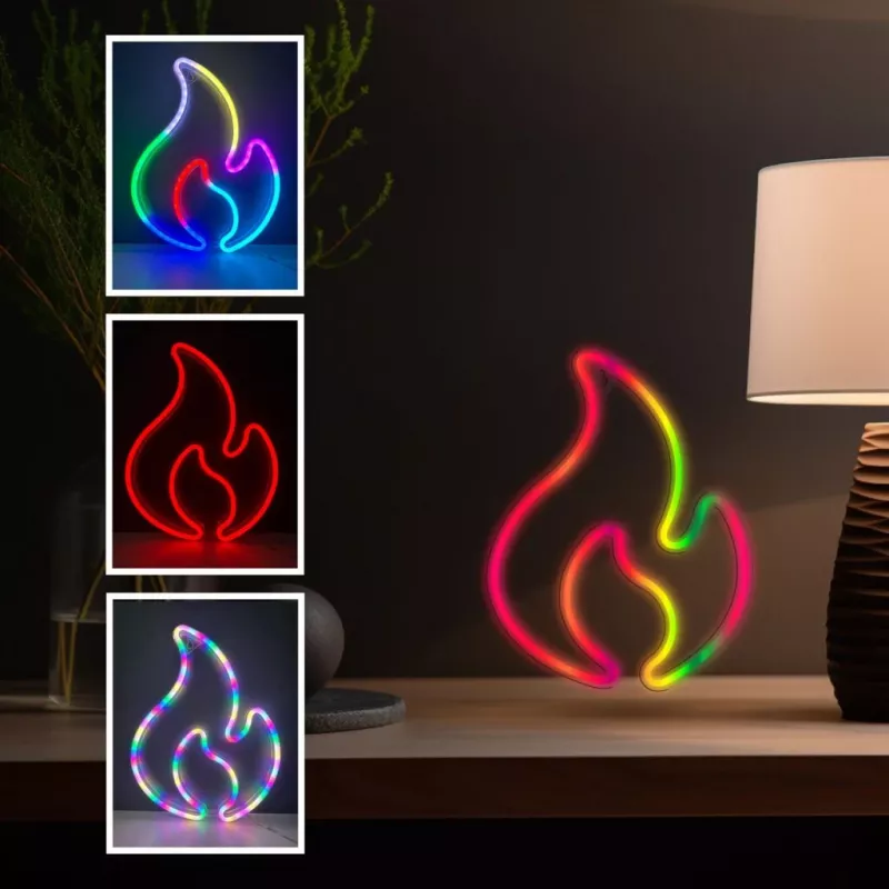 Dekoracyjne światło neonowe MANTA SNL58RGB — pasek LED zmieniający kolory RGB, model SNL58RGB