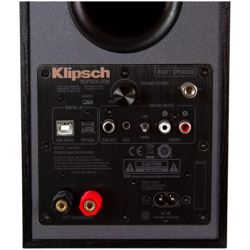 Głośnik Klipsch R-41PM czarno-miedziany 70 W przewodowy bezprzewodowy