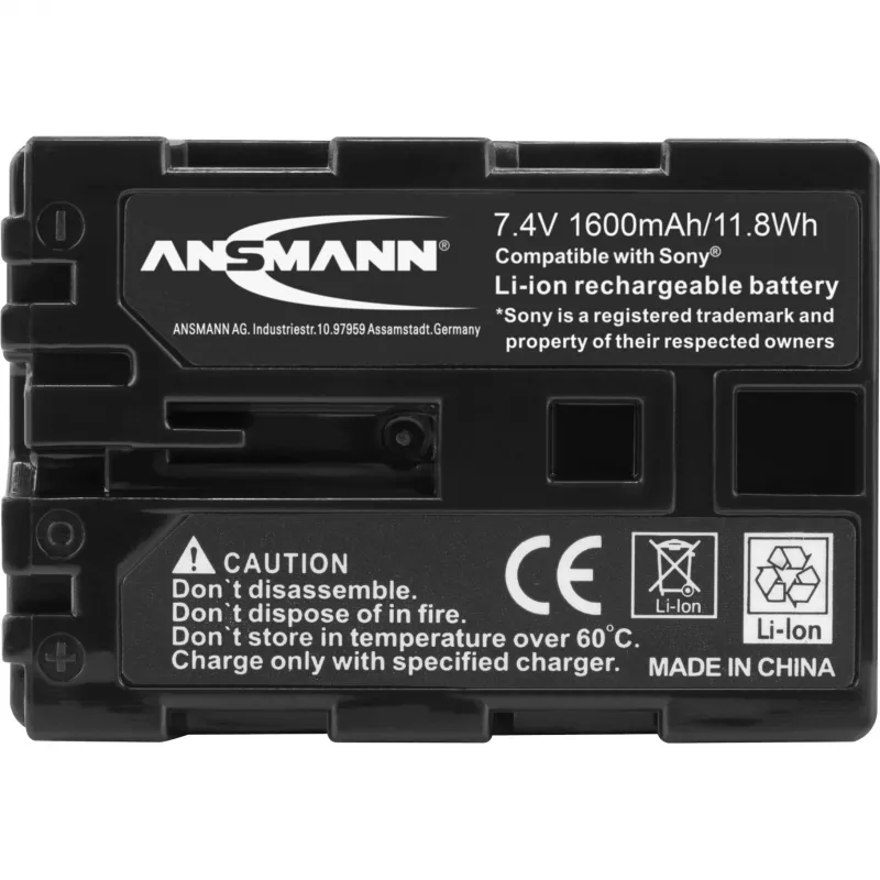 ANSMANN A-Son NP FM 500 H - Kamerabatterie Li-Ion 1500 mAh (5044503)