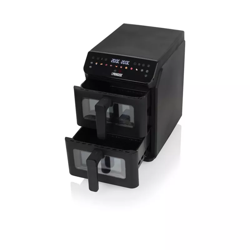 Princess Double Stack Airfryer | 182490 | Moc 3000 W | Pojemność 11,2 L | Czarny