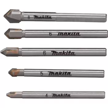 Zestaw wierteł Makita E-25410 do szkła i płytek, 5 sztuk
