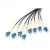 Gotowy kabel światłowodowy typu breakout uniwersalny DIGITUS, jednomodowy OS2, 8 włókien, LC/UPC, 75 m