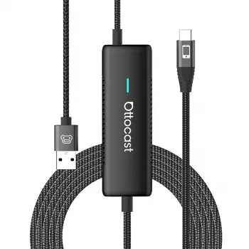 Bezprzewodowy adapter samochodowy Ottocast CA450 — bezprzewodowy adapter wyświetlacza MirrorCast do mirroringu ekranu smartfona w samochodzie