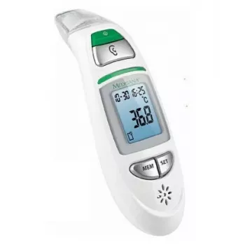 Termometr kontaktowy Medisana TM 750 — cyfrowy termometr kontaktowy, pamięć 30, zakres 0–100°C, °C/°F, LCD, biały