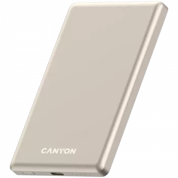 Canyon OnPower 505 - Powerbank - 5.000 mAh - wejście USB-C - wyjście USB-C PD 20W + ładowanie bezprzewodowe MagSafe 1