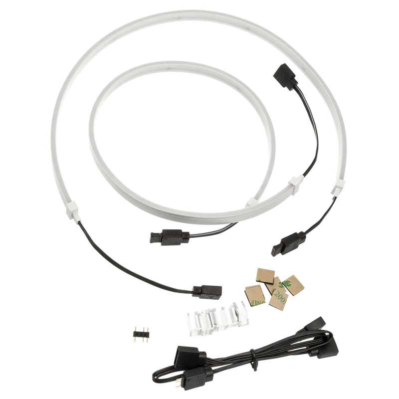 SilverStone LS04, ARGB taśma LED, 2 szt. - Biały