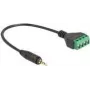 Kabel audio DeLOCK 0,2 m 2,5 mm Terminal czarny zielony 66256
