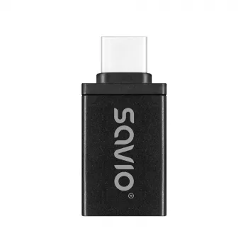 Savio AK-80 Adapter wideo 0m USB Typ-A USB Typ-C Czarny