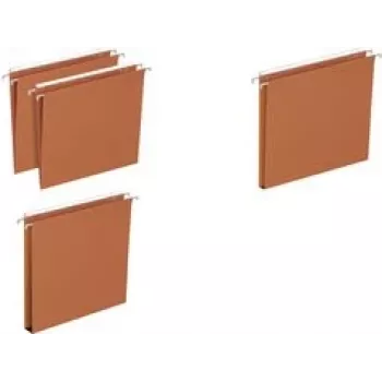 Hanging folders Elba DEFI FLEX for drawer bottom V — pomarańczowy kraft cardboard 230 g/m²