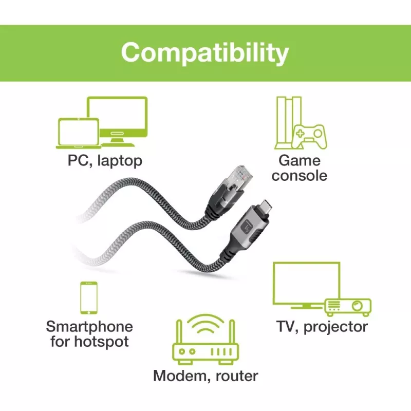 Kabel sieciowy Techly ICOC U3C-RJ45-010 Srebrny, Czarny 1 m Cat6 F/UTP (FTP)