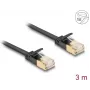 Kabel sieciowy DeLOCK RJ45 Cat.6A wtyk-wtyk U/FTP 3m czarny
