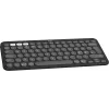 Logitech Pebble Keys 2 K380s - Klawiatura - Bezprzewodowa - Bluetooth LE - QWERTY - Układ nordycki (duński/fiński/norweski/szwedzki) - tonal graphite (920-011879)