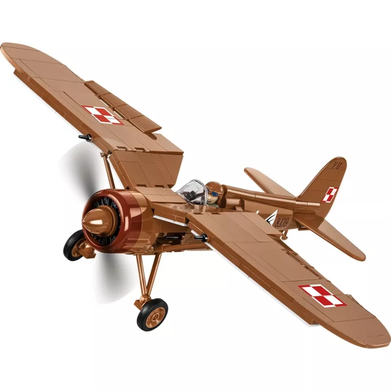 Zestaw konstrukcyjny COBI PZL P.11c 320 elementów II wojna światowa