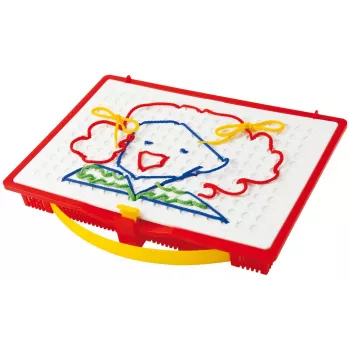 Quercetti 0570 Filo sznurki do haftowania zabawka edukacyjna, wiek 4+, wielokolorowa