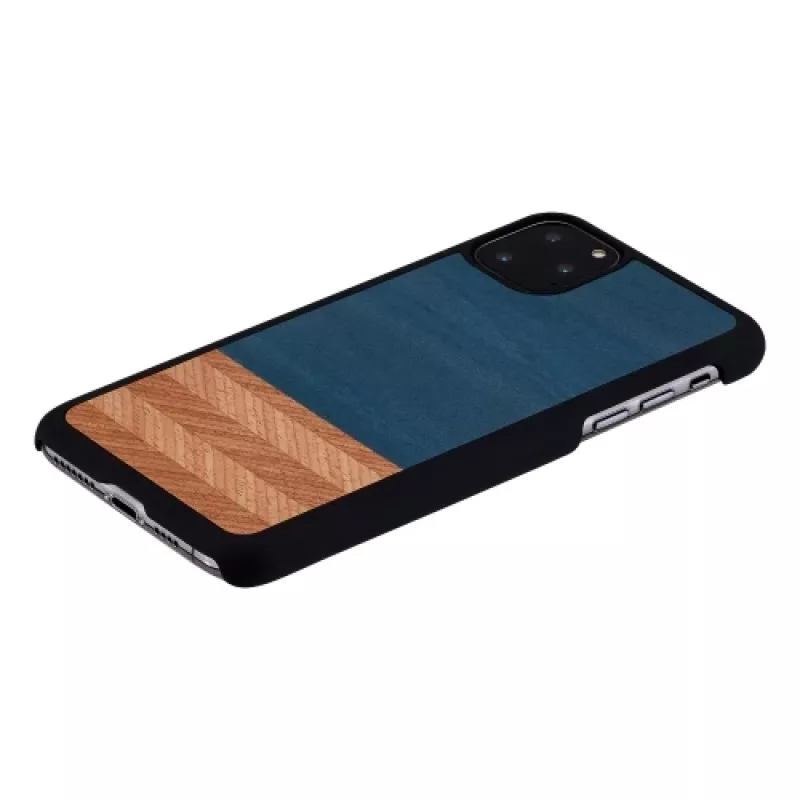 Etui na telefon man and wood do iPhone 11 Pro Max — denim Czarny ochronne etui