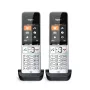 Gigaset COMFORT 500HX duo Analogowy/telefon DECT z identyfikacją rozmówcy Czarny, Srebrny