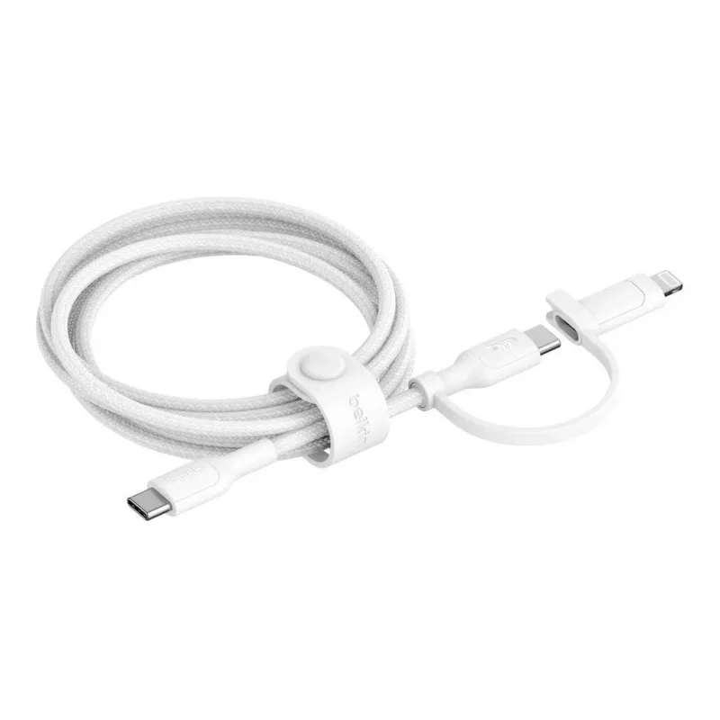 Kabel USB Belkin BoostCharge Pro 1,5 m USB C USB C/Lightning biały