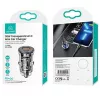 Ładowarka samochodowa usams CC164CC01 30W z 1×USB-A i 1×USB-C do szybkiego ładowania
