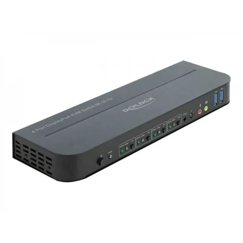 Przełącznik KVM DeLOCK 11484 Czarny