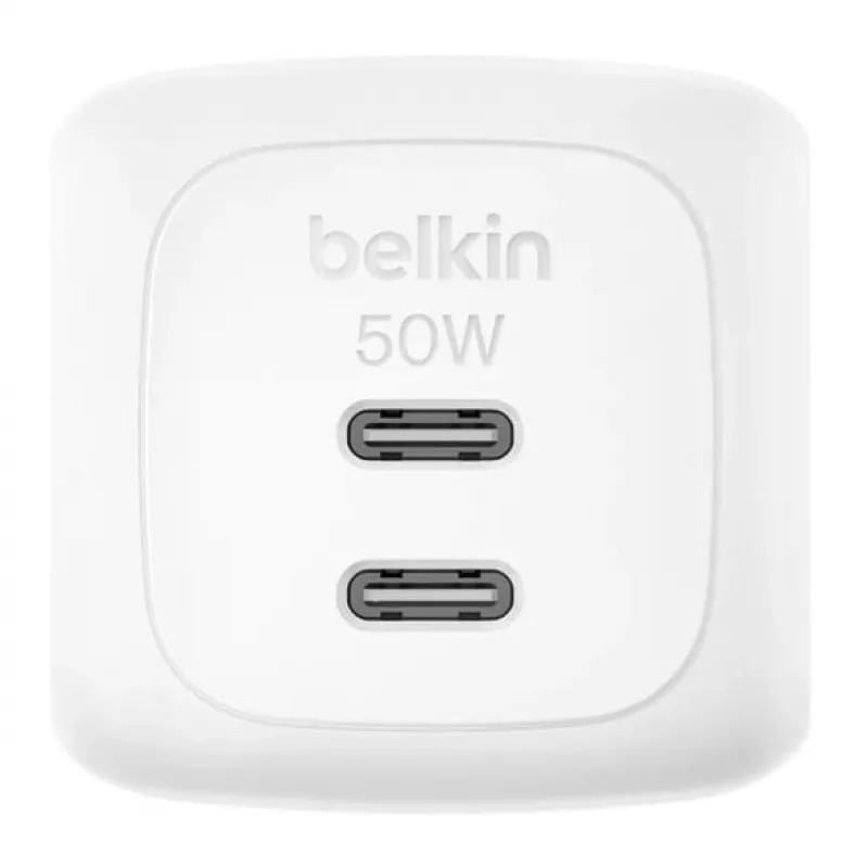 Ładowarka ścienna Belkin WCH019KQWH 50W Dual USB-C PD PPS