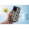 Etui ochronne iKins do Samsung Galaxy S20 Ultra — wzór piramidy, czarne