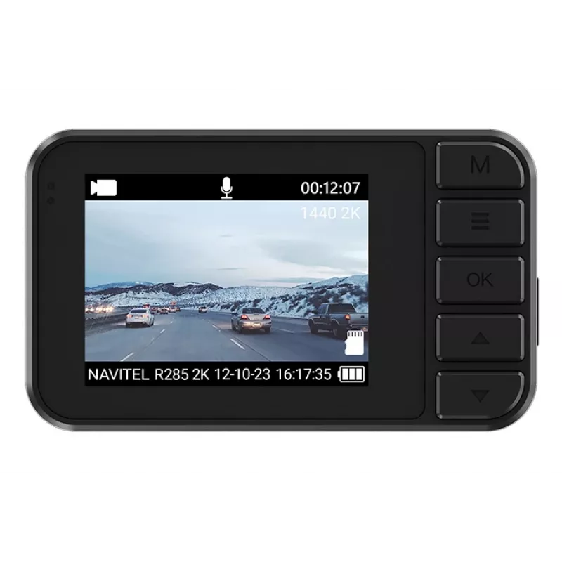 Kamera samochodowa Navitel R285 2K, 2-calowy wyświetlacz IPS, rozdzielczość 2560×1440, wbudowane mapy