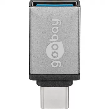 Wentronic Goobay Adapter USB-C™ - gniazdo USB 3.0 A, szary - do połączenia urządzeń USB-C™ i USB-A (56621)