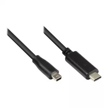 Kabel USB 2.0 Good Connections C-Mini B5pol. czarny 1,8 m