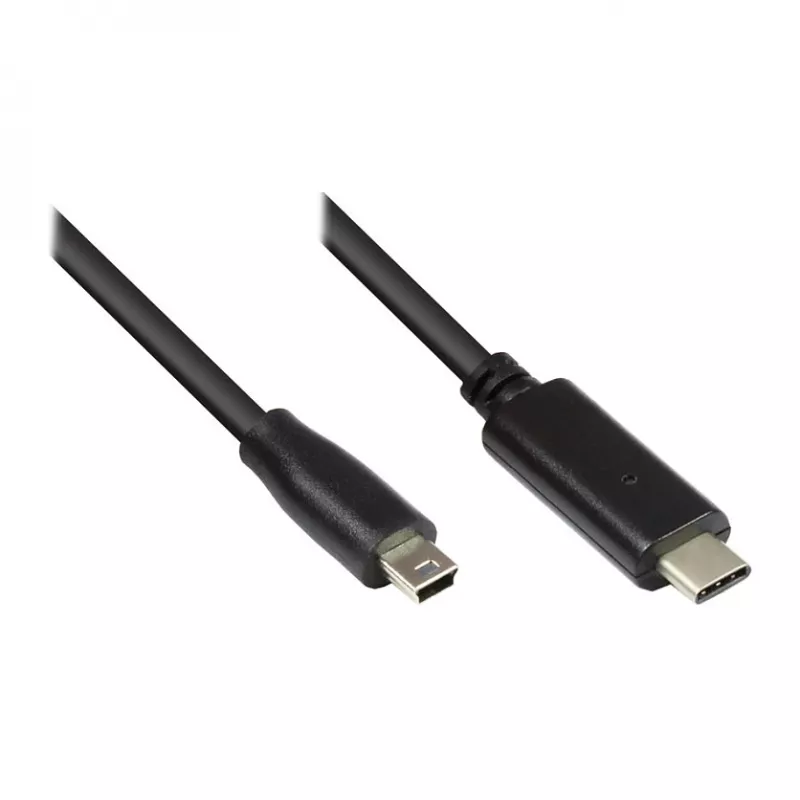 Kabel USB 2.0 Good Connections C-Mini B5pol. czarny 1,8 m