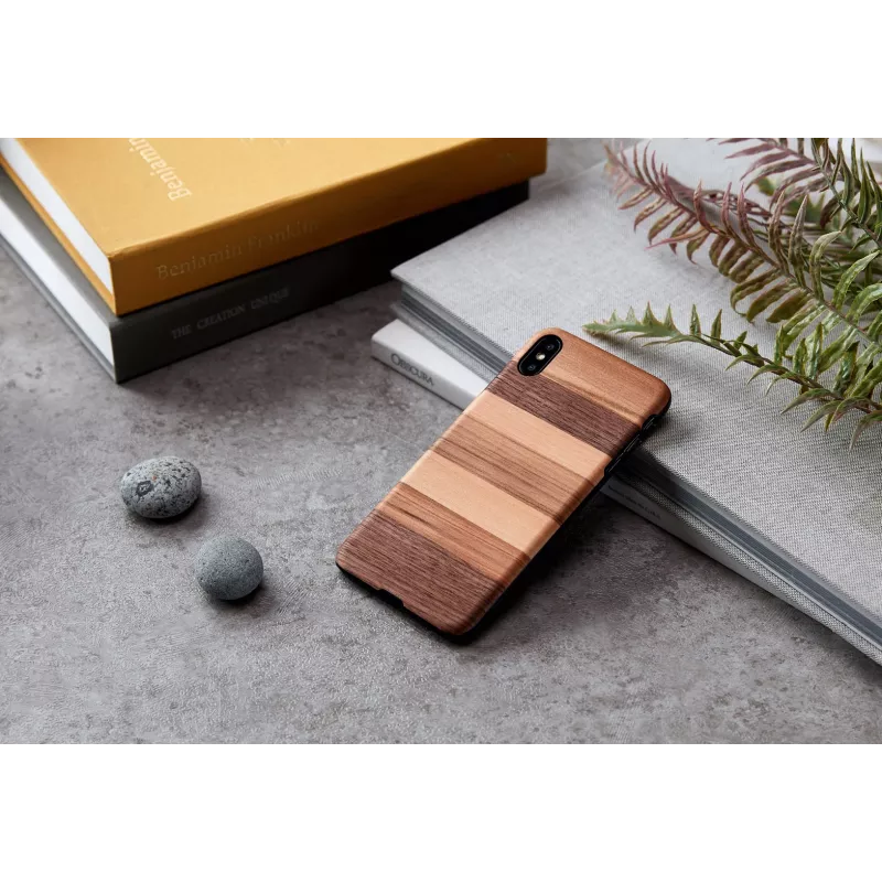 Etui smartfona man and wood dla iPhone XS Max — czarne
