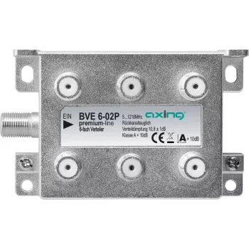 Axing BVE 6-02P - Kabelsplitter - 5 - 1218 MHz - Szary - A - 10,8 dB - F (BVE602P)
