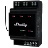 Inteligentny przekaźnik Shelly Wave PRO 3 — czarny, obudowa z tworzywa sztucznego, 110–240 V AC, 50–60 Hz, 0,3 W, 53×59×96 mm