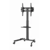 Stojak pod telewizor GEMBIRD TVS-55T-01 do telewizorów 32–55 cali, stalowy, regulacja wysokości VESA 100x100–400x400, pochylenie, kółka, maks. obciążenie 35 kg
