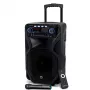 Przenośny głośnik karaoke MANTA SPK5021PRO 20W, woofer 12 cali, 80W RMS, Bluetooth, bateria do 5h, SD/USB, wejścia mikrofonowe i gitarowe