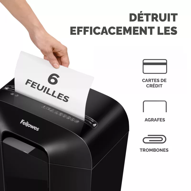 Powershred | LX25 | Czarny | 11,5 L | Niszczenie kart kredytowych | dB | Obsługa papieru standard/wyjście 6 arkuszy na przejście | Niszczarka krzyżowa | Gwarancja 24 miesiące