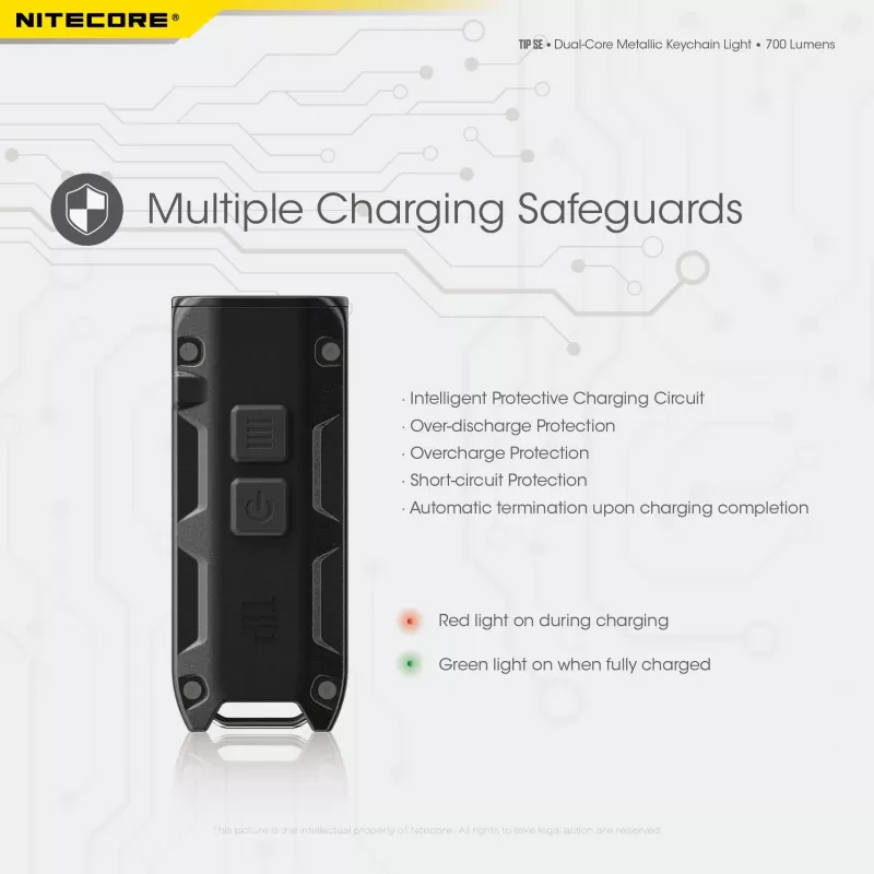 Nitecore TIP SE Czarna latarka ręczna LED